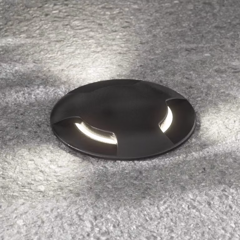 Fumagalli LED inbouwgrondspot zwart rond modern IP67 IK09