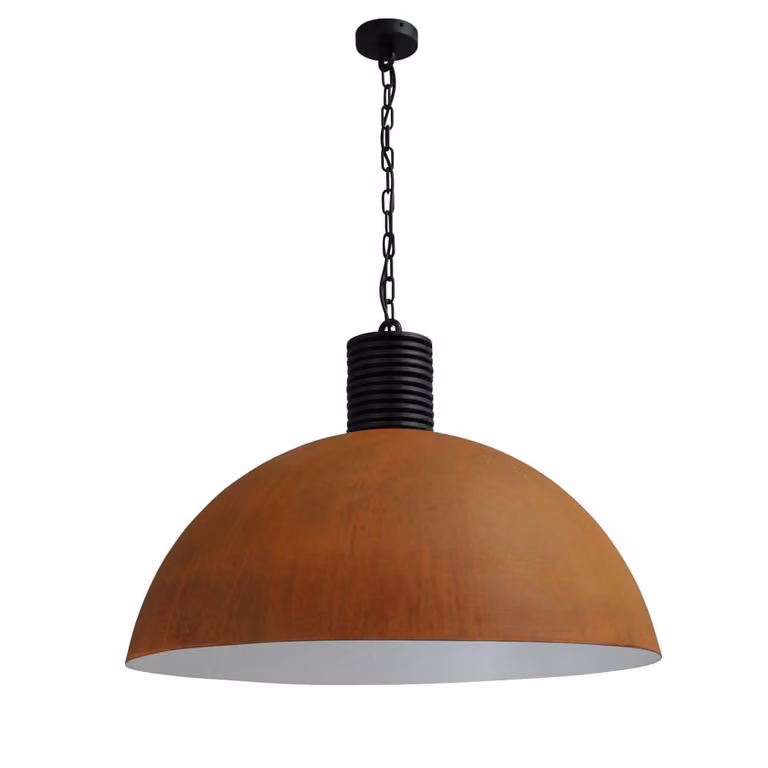 Industriële hanglamp Masterlight Industria 80 roestbruin en zwart
