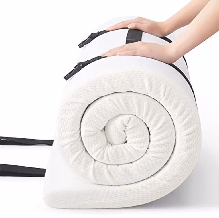 Matrastopper voor campingbed en opvouwbare slaapmat van visco elastisch schuim, B/D/H: 190 x 75 x 5 cm
