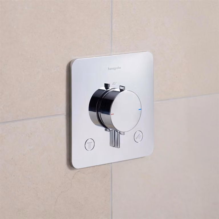 Hansgrohe Thermostaat UP Ecostat Comfort Q complete set voor 2 aansluitingen, chroom