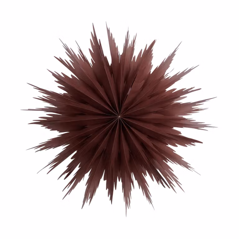 Watt & Veke Liz adventsster Red ochre Ø50 cm