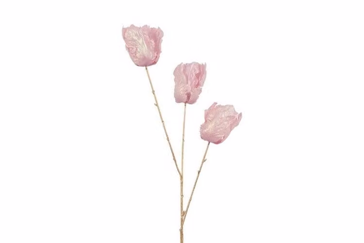 Countryfield zijden tulp roze glans 85 cm