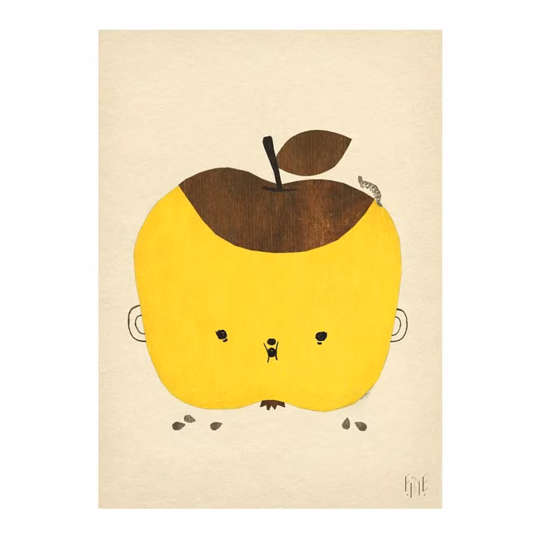 Fine Little Day Apple Papple poster B/D/H: 50 x 70 cm