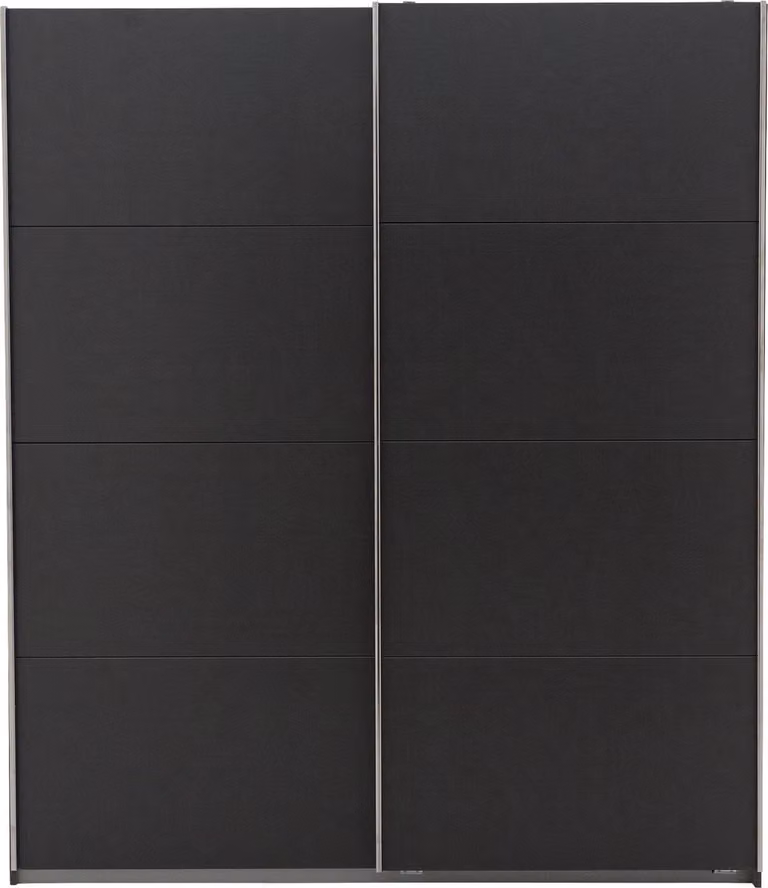 Goossens Kledingkast Miami met 2 schuifdeuren, Grijs, B: 180 cm, H: 210 cm