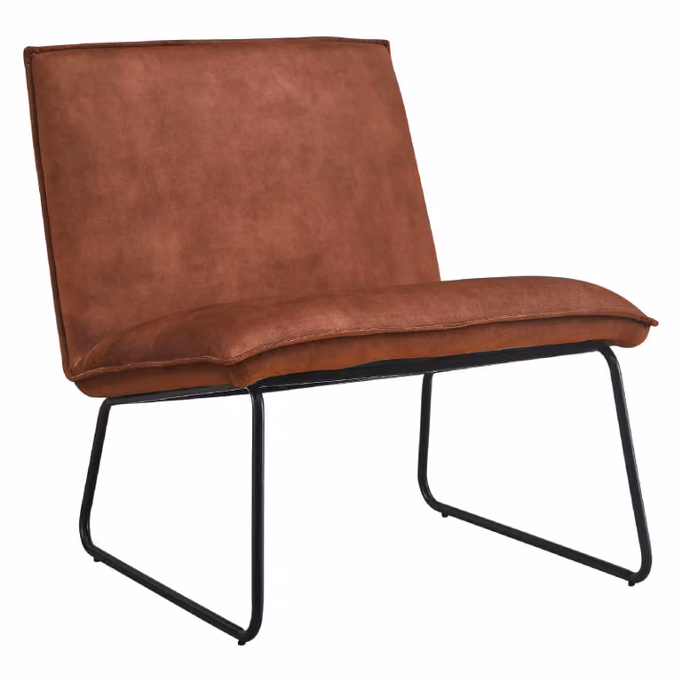 Nest of Nora Fauteuil Lokan Relaxstoel - Roest velvet