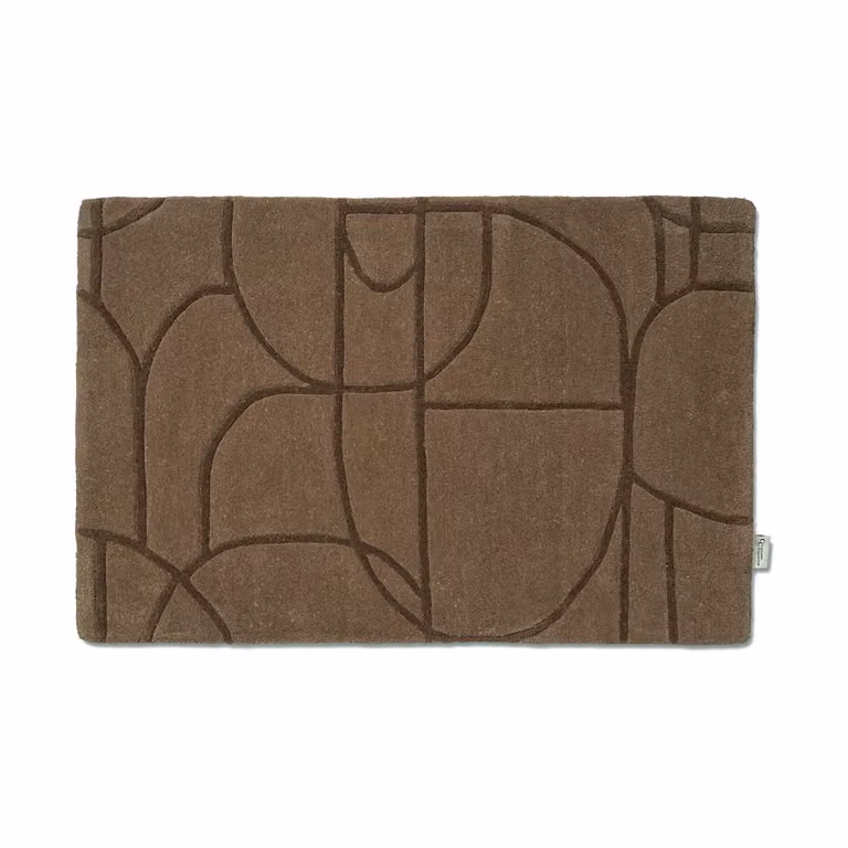 Classic Collection Modern Abstract deurmat Bruin 60 x 90 cm