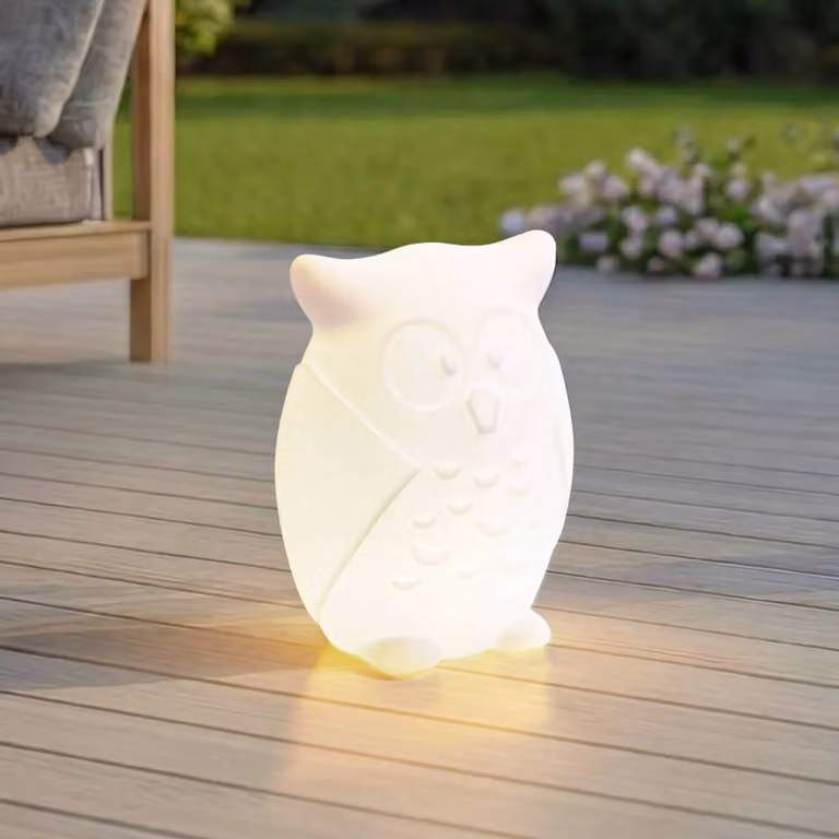 Lindby Errol LED-acculamp uil, wit, RGBW, dimbaar, IP54