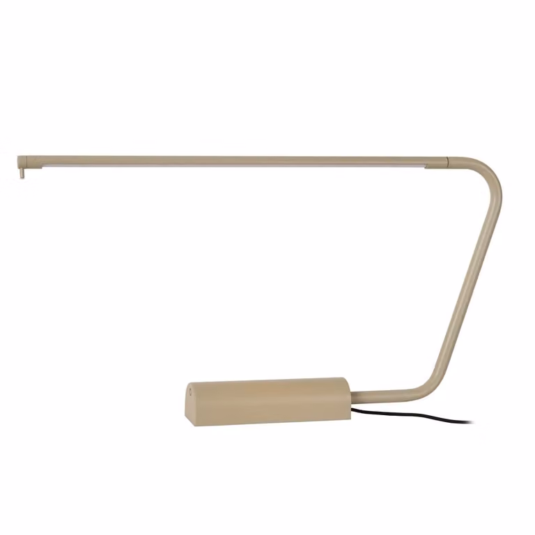 Lucide Madison Design Bureaulamp met LED en dimfunctie - Bruin/Beige