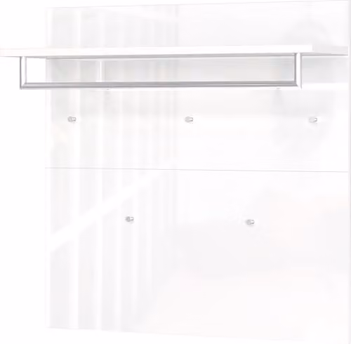 Germania Garderobepaneel GW-Genova Wit met Glazen Front, B: 97 cm, H: 96 cm, D: 30 cm