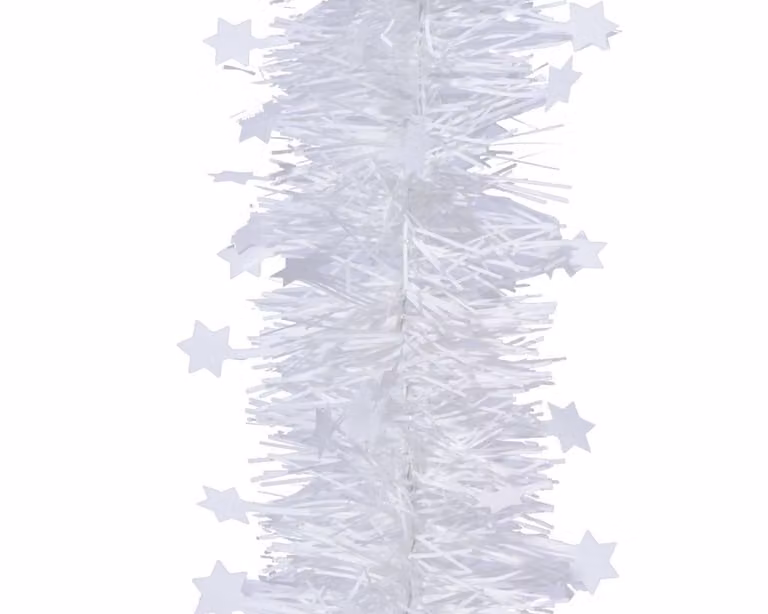 Decoris Sterguirlande Glans Winterwit