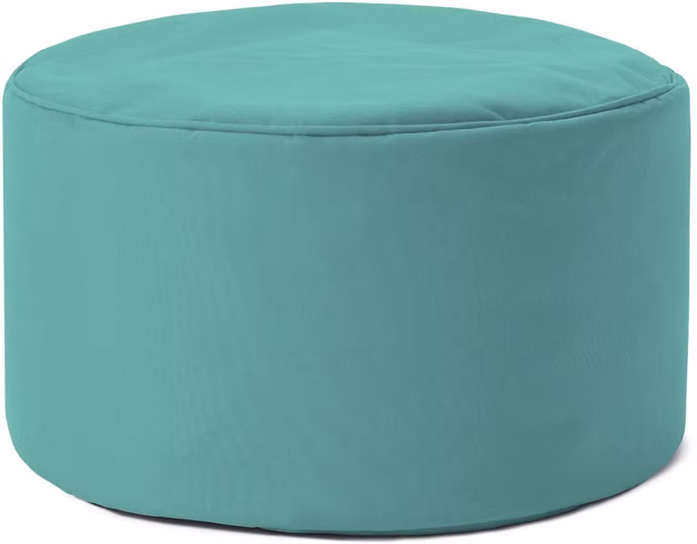 Lumaland Zitzak poef met 3-in-1-functie voor binnen en buiten, Ø 25 x 45 cm