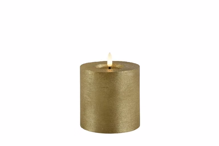 Countryfield Led kaars Lyon goud D10 H 10 cm