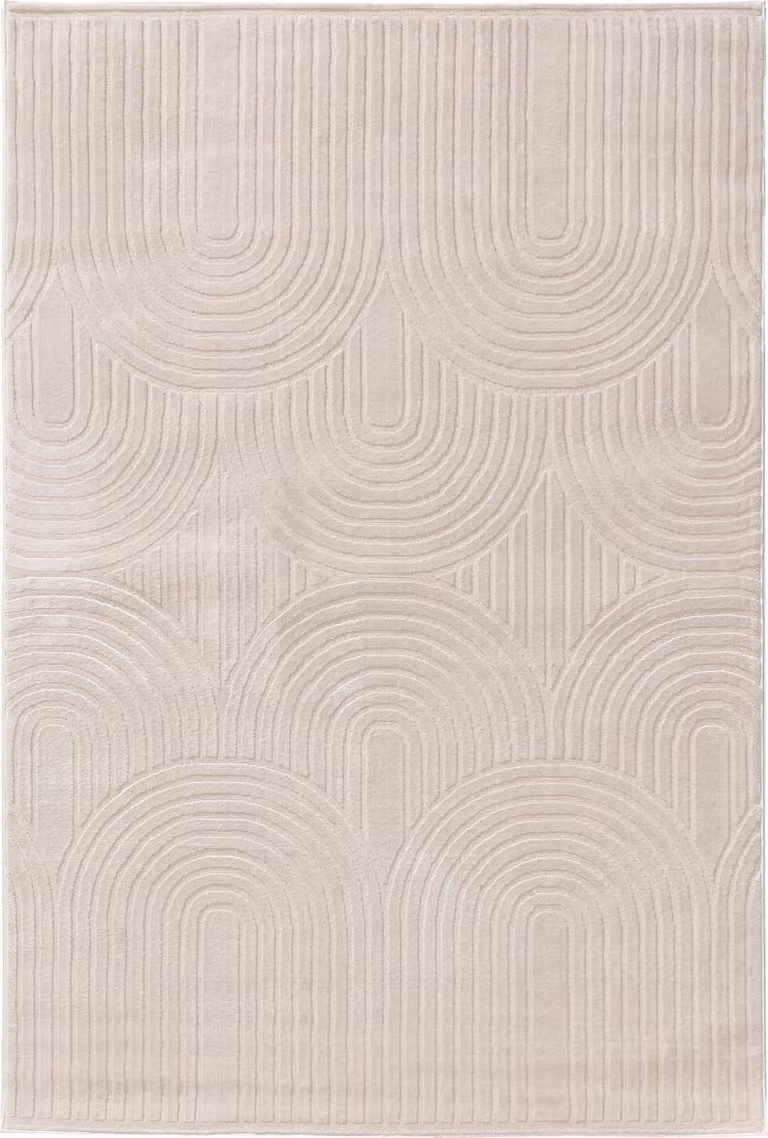 Interiyou Vloerkleed Cannes, Crème, Geometrisch, Scandinavisch Design, 240 x 340 cm