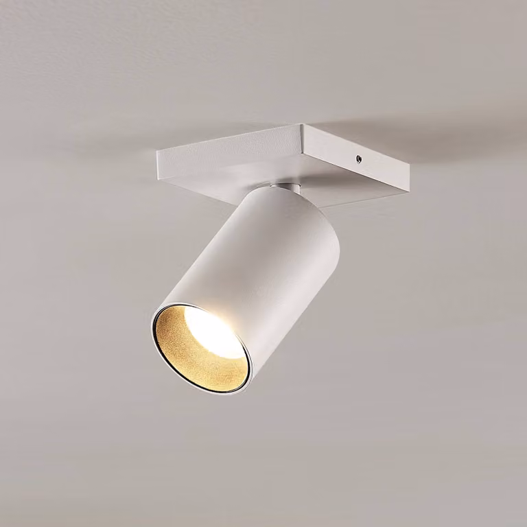 Arcchio Brinja moderne plafondspot wit aluminium, dimbaar, GU10, Ø 6 cm