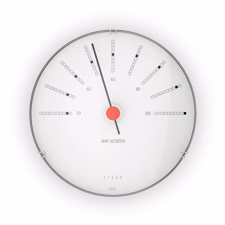 Arne Jacobsen Clocks weerstation en hygrometer