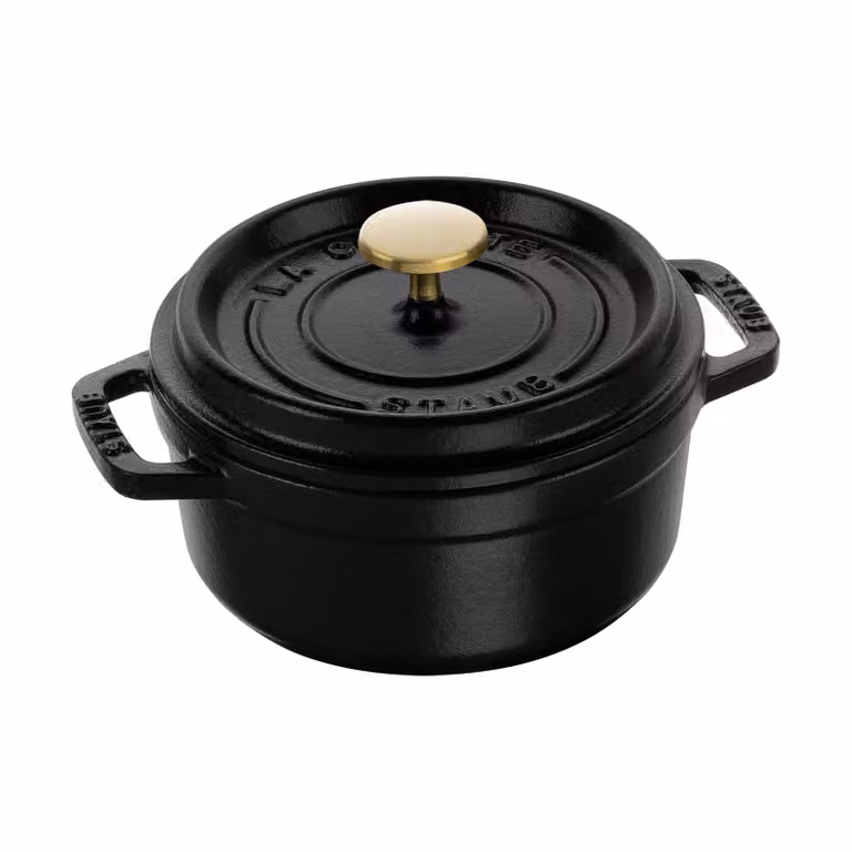 STAUB La Cocotte ronde gietijzeren pan Zwart 0,8 l