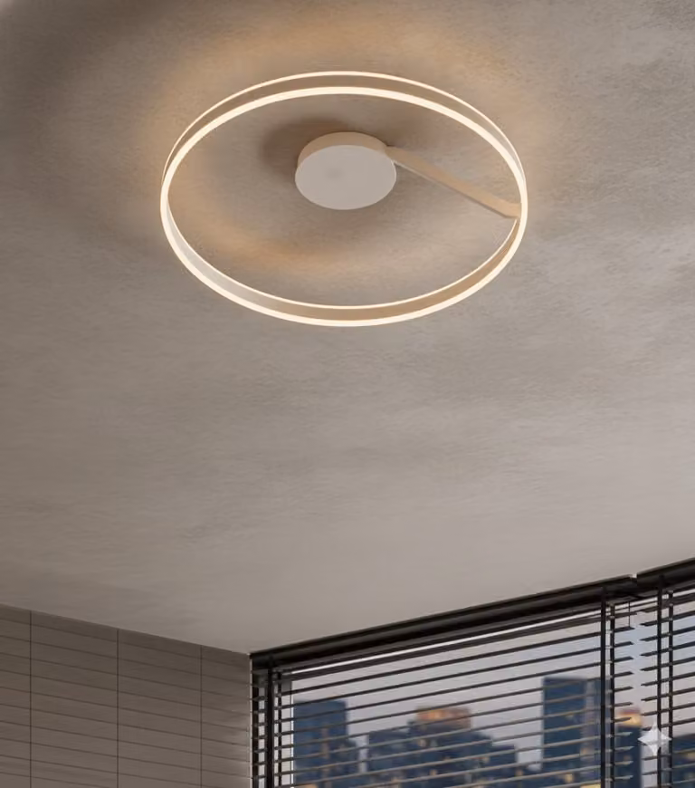 Lyora Plafondlamp Bianco wit rond Ø 80 cm