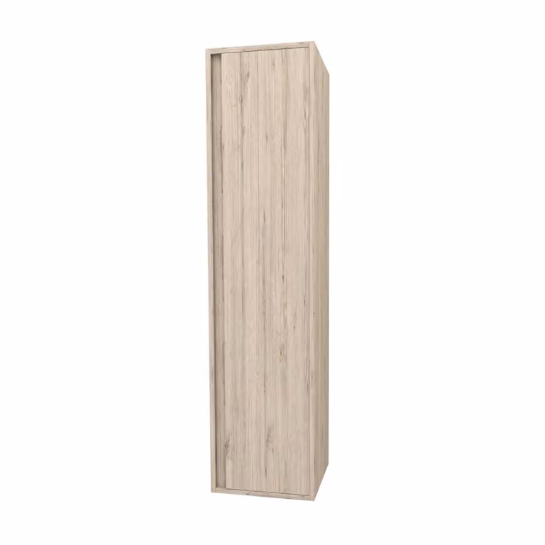 Belvit Arona Hoge badkamerkast, Licht hout, Hoogte: 135 cm