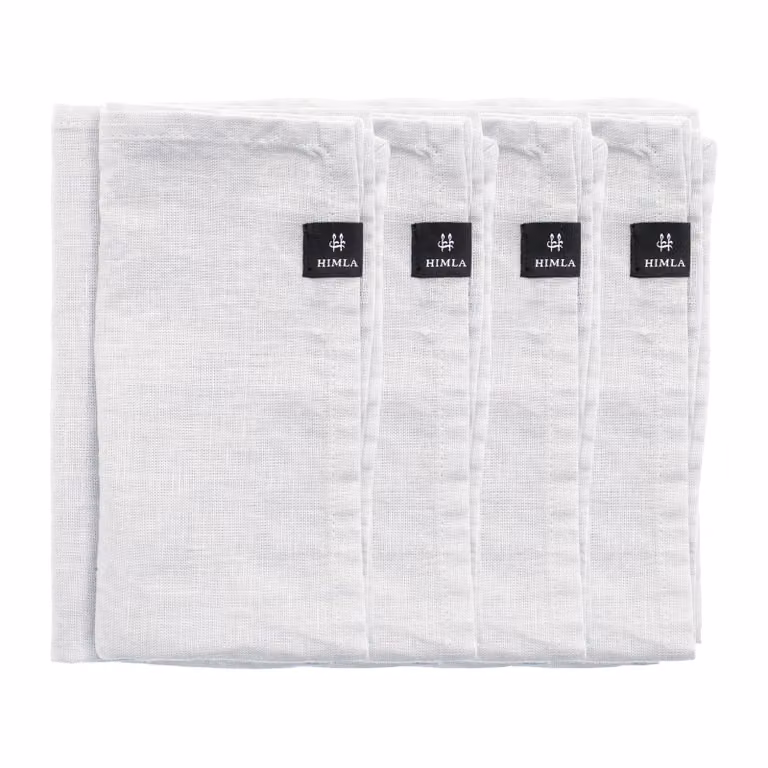 Himla Sunshine servet 4-pack wit