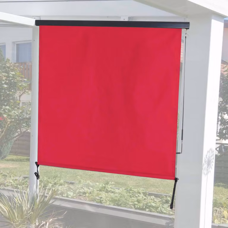 Mendler Verticale zonwering HWC-F42, bordeauxrood, B/D/H: 180 x 250 cm