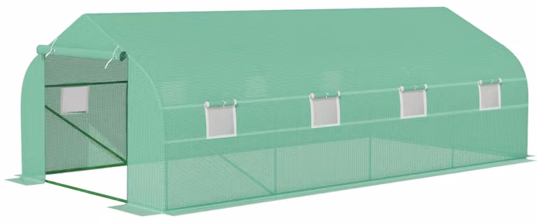 Outsunny foliekas met ritsdeur, B: 6 m, D: 3 m, H: 2 m