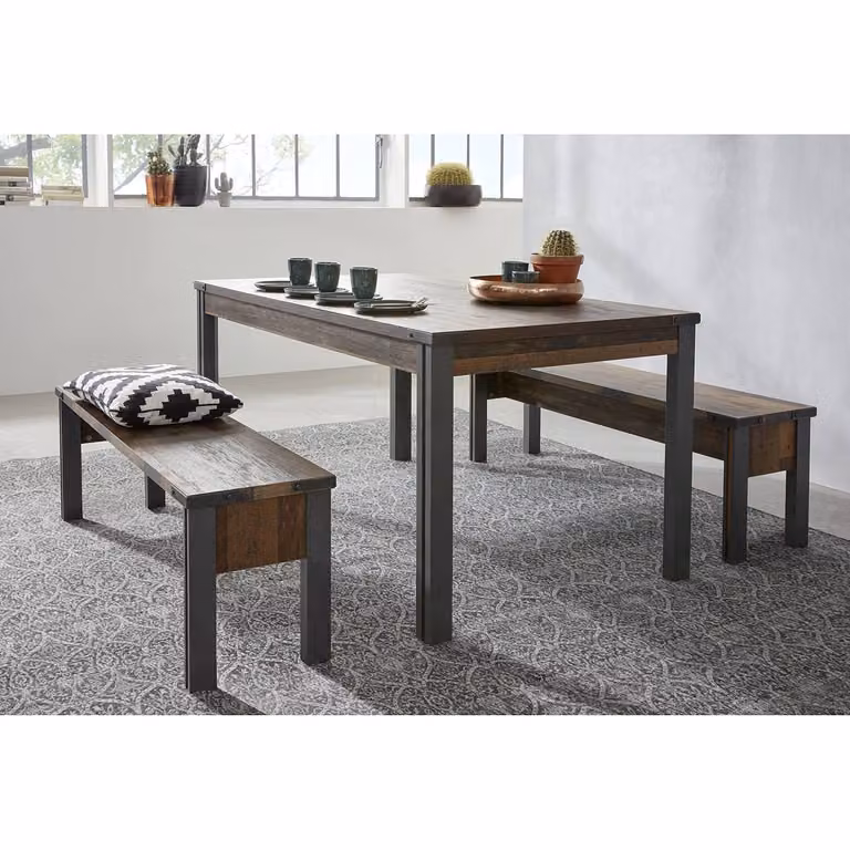 home24 Zitbank Prime Bruin B/D/H: 140 x 44 x 35 cm