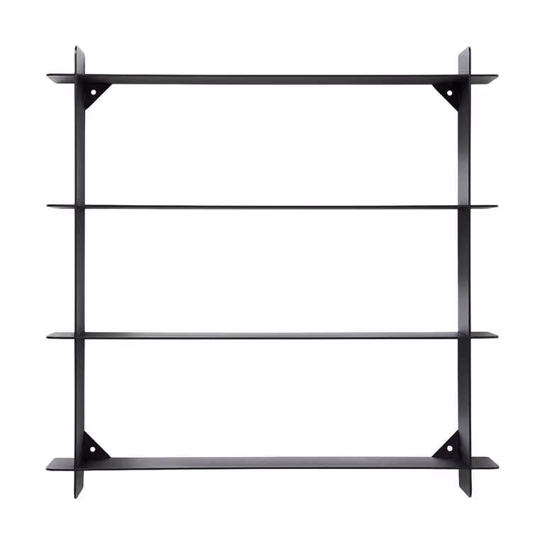 Andersen Furniture wandplank Black steel, B: 45 cm, D: 45 cm, H: 10 cm