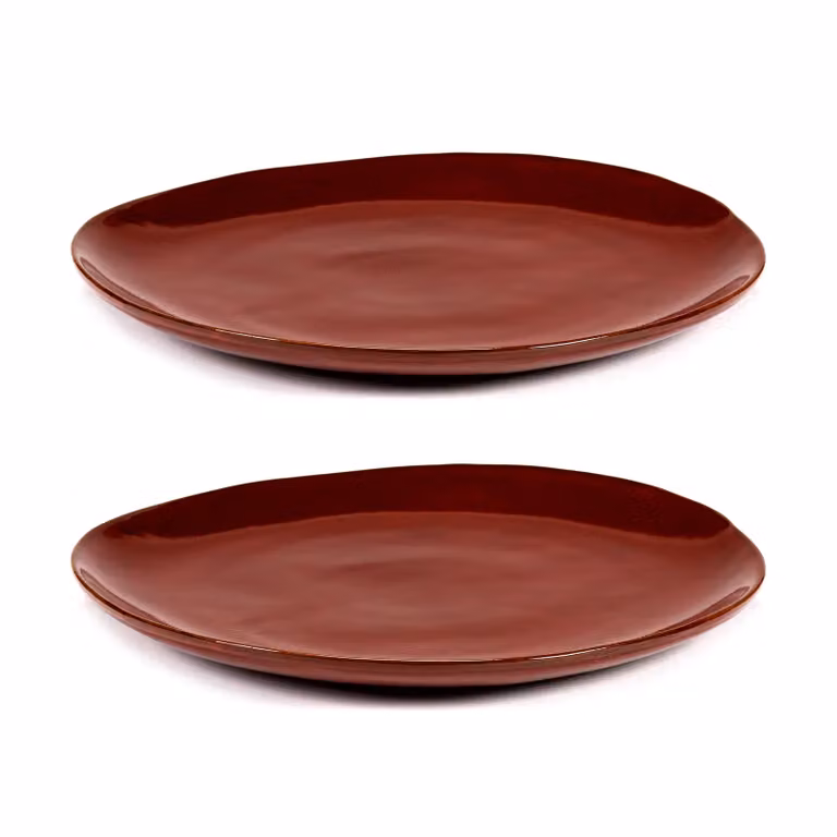 Serax La Mère bord XL Ø27 cm 2-pack Venetian red
