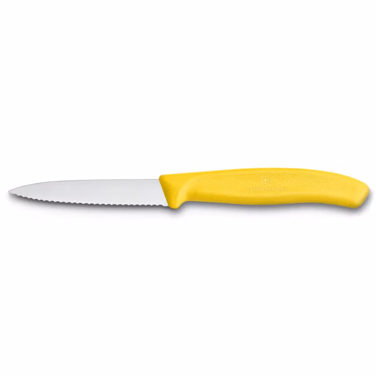 Victorinox Swiss Classic gekarteld groente- en schilmesje 8 cm Geel