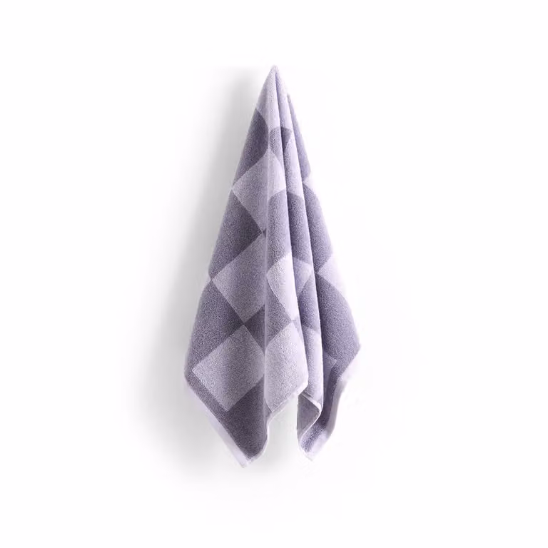 HAY Check handdoek Lavender, 50 x 90 cm