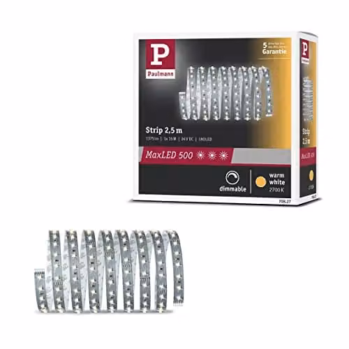 Paulmann MaxLED 500 LED-strip warmwit zilver 15 W 2700 K