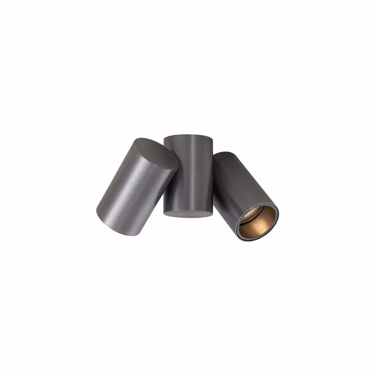 Qazqa Design opbouwspot gunmetal grijs 2-lichts kantelbaar GU10