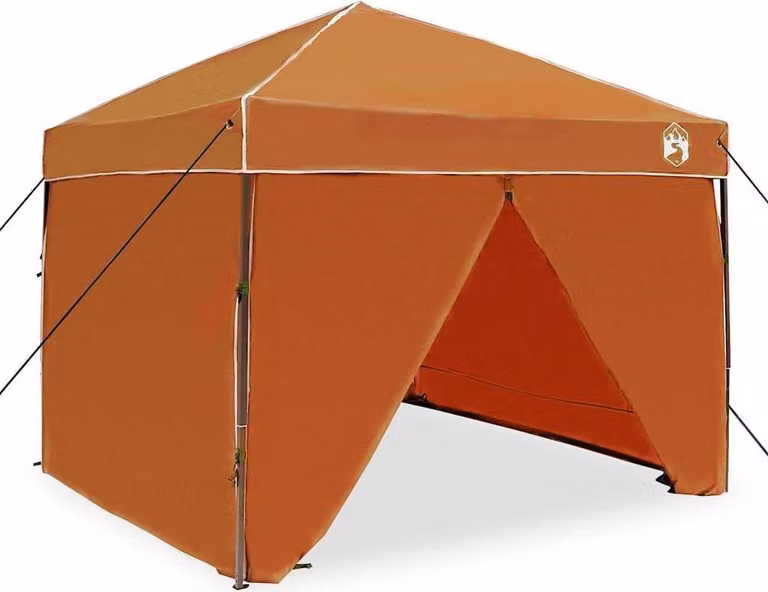 vidaXL Paviljoen-tent, oranje, stof, B/D/H: 243 x 243 x 251 cm