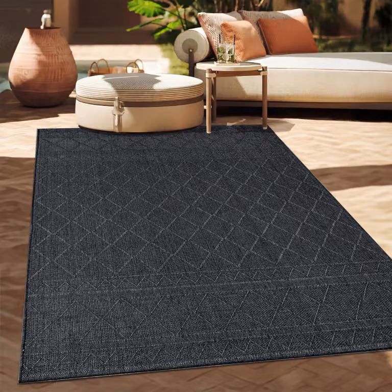 Paco Home Buitenkleed Boho Geometrisch Design, Weerbestendig, Breedte: 300 cm, Diepte: 400 cm