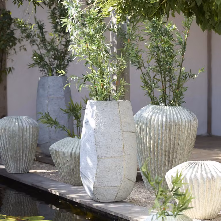 Light en Living Deco Vaas CACTI in Shiny Mint Groen, Keramiek, B: 32 cm, D: 28 cm
