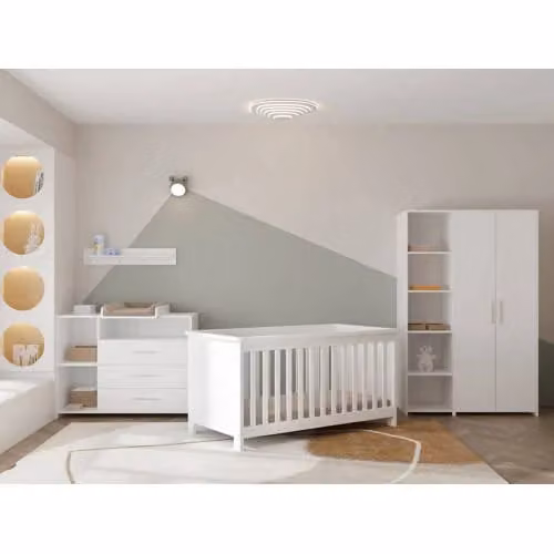 Cabino Meegroei Babykamer Luuk Wit (3-delig)