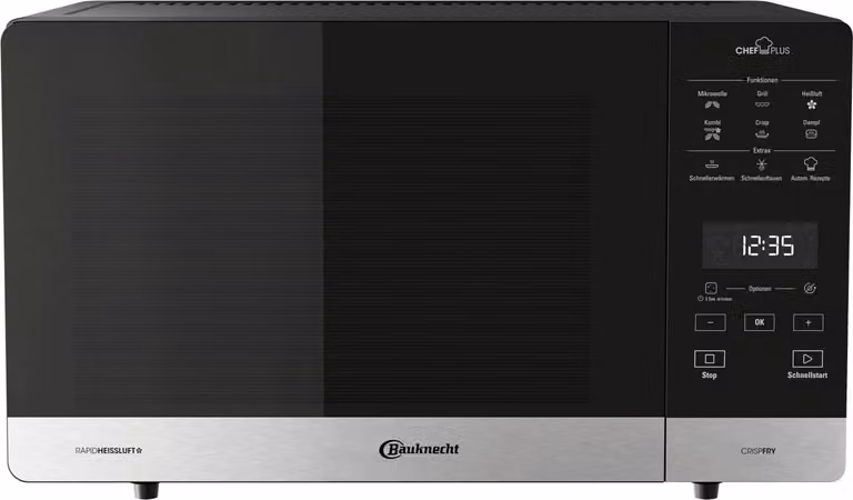 Bauknecht MW 59 MB Inbouwcombi-oven en magnetron, 25 liter, 800 watt, met geïntegreerd display en touchscreen