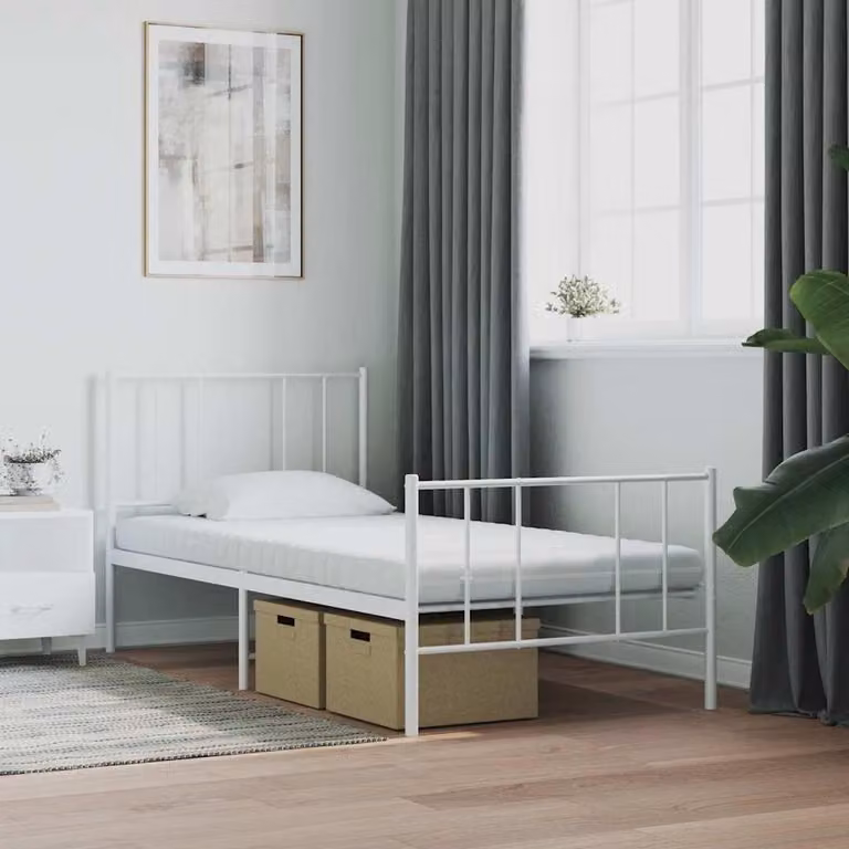 vidaXL Schuimmatras met 7 zones, wit, 90 x 220 cm