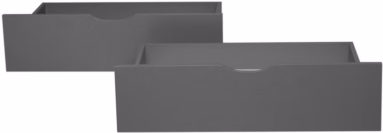 Homestyle4u Set van 2 bedlades met wielen, grijs
