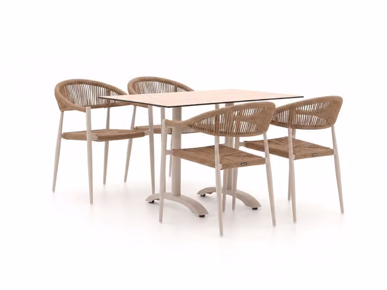Diningset Manifesto Tuinset voor 4 personen van kunststof