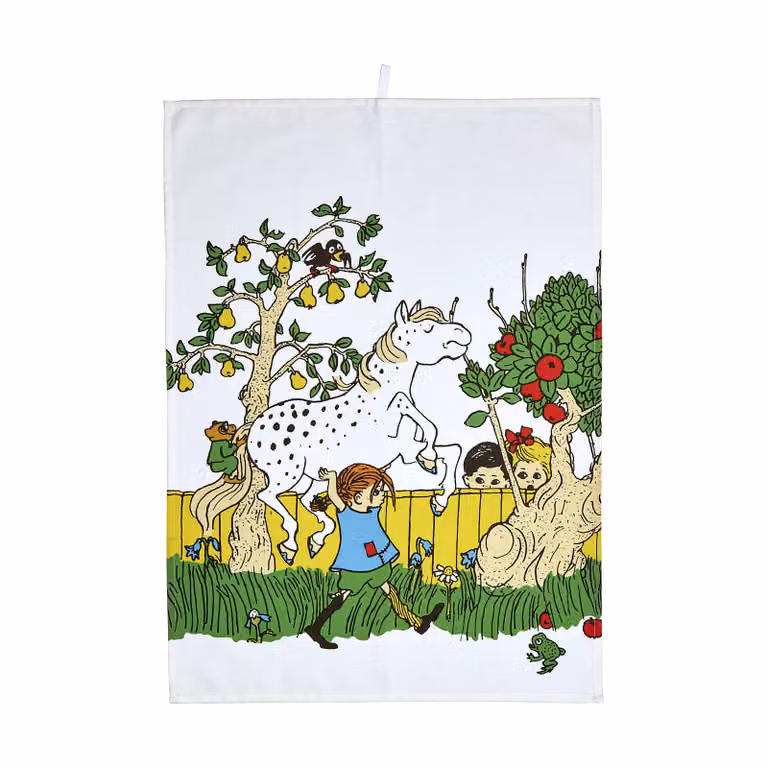 Muurla Pippi theedoek The Way Home, 50 x 70 cm