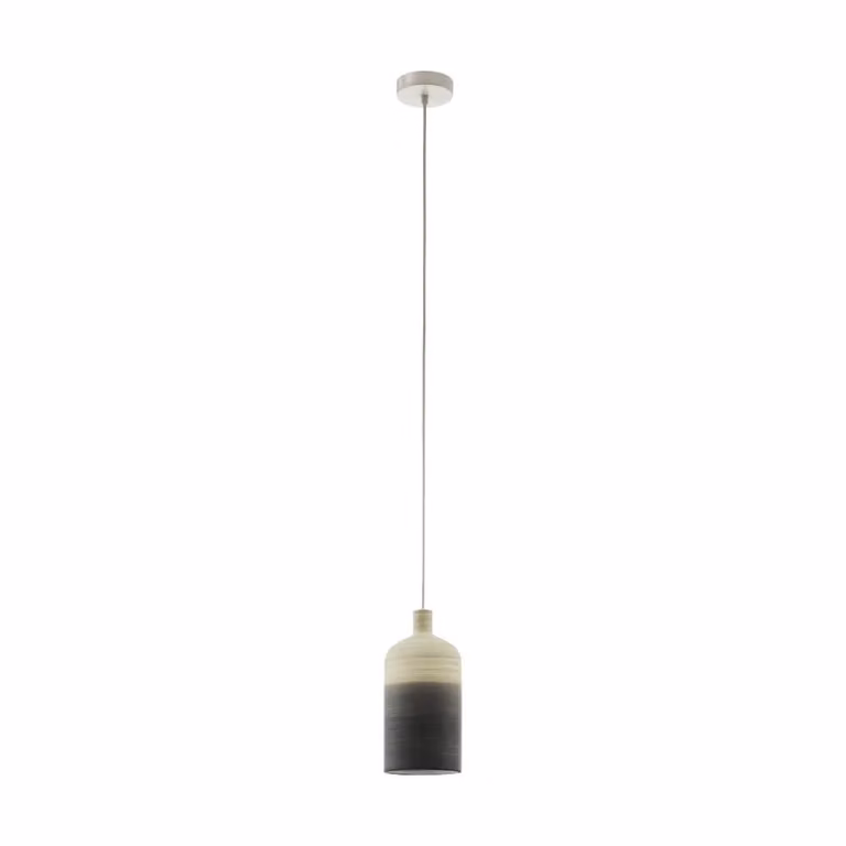 Eglo Azbarren hanglamp beige grijs bruin metaal en keramiek
