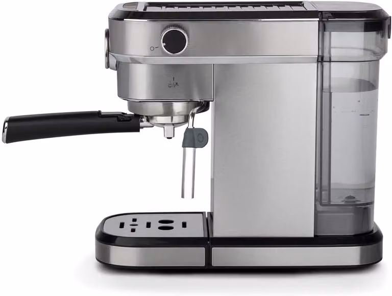 H.Koenig espressomachine EXP820 met 15 bar druk, 1,1 liter inhoud en ingebouwde barometerpomp en kopjeswarmer