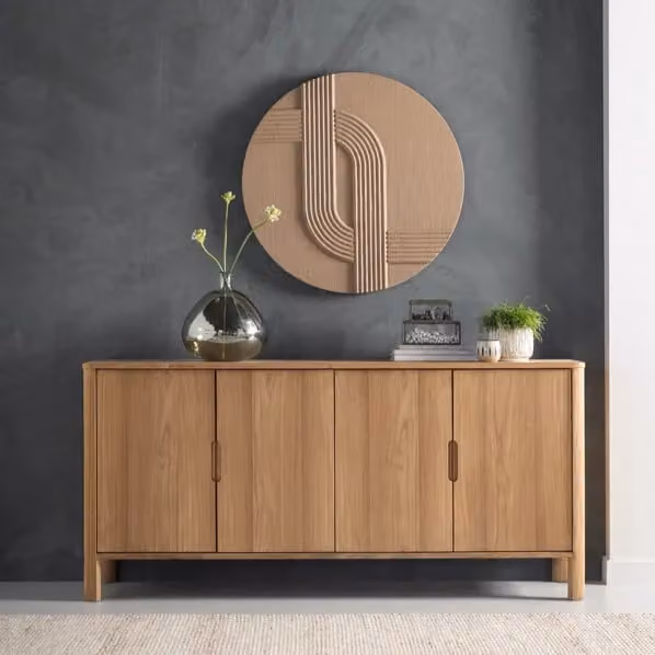 MUST Living Wandpaneel Ronja - Bruin - Abstract Geometrisch Boho Wanddecoratie