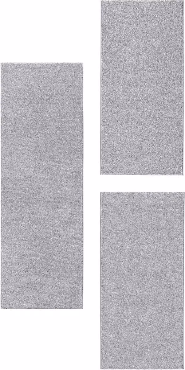 Bedomranding Tapijt Set van Polypropyleen met 15 mm Poolhoogte, 2x 67 x 140 cm en 1x 67 x 200 cm