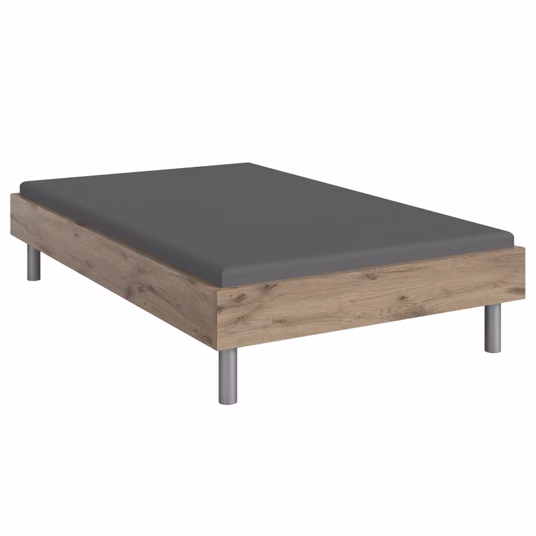 home24 Futonbed Easy, Viking eikenhout look, B/D: 120 x 200 cm, Hoogte: 55 cm