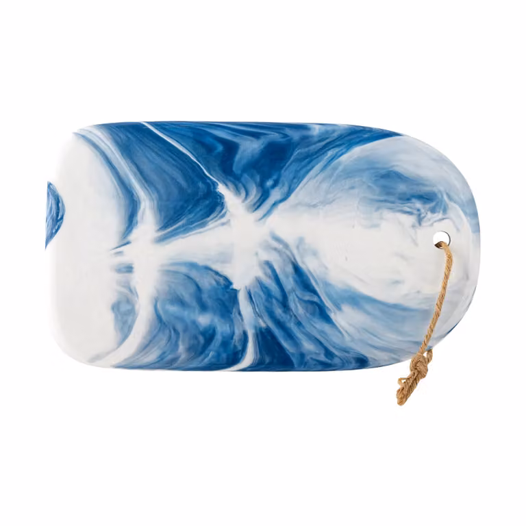Bloomingville Aiden keramische snijplank blauw B: 20 cm, D: 35 cm