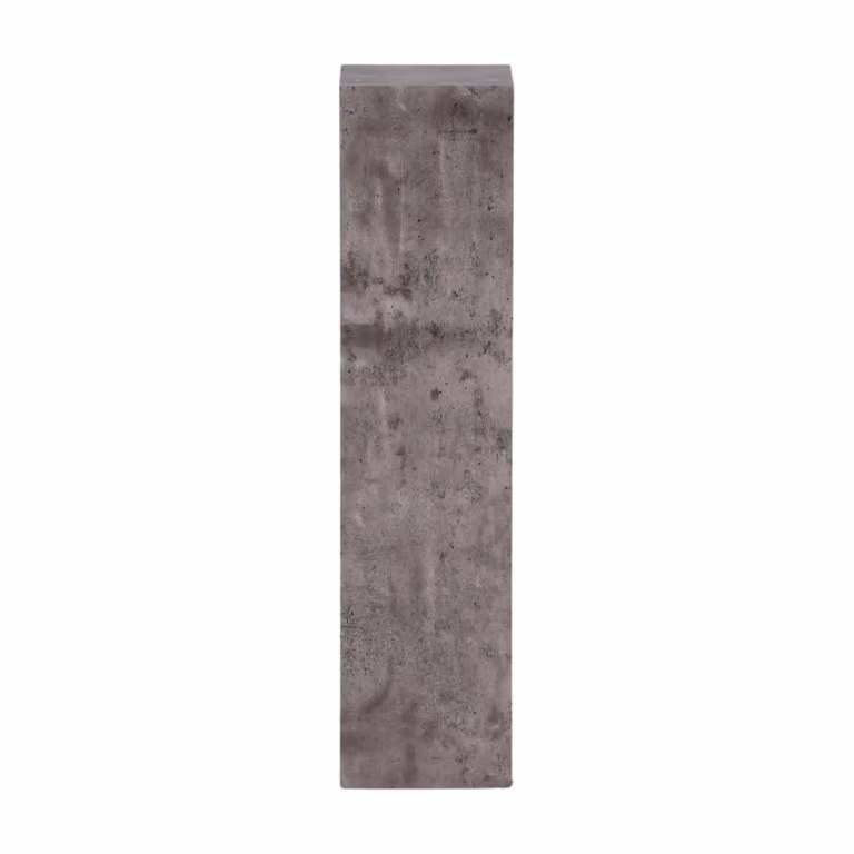 QUVIO Cato Bijzettafel zuil - Industrieel Design - Grijs MDF - Betonnen Look