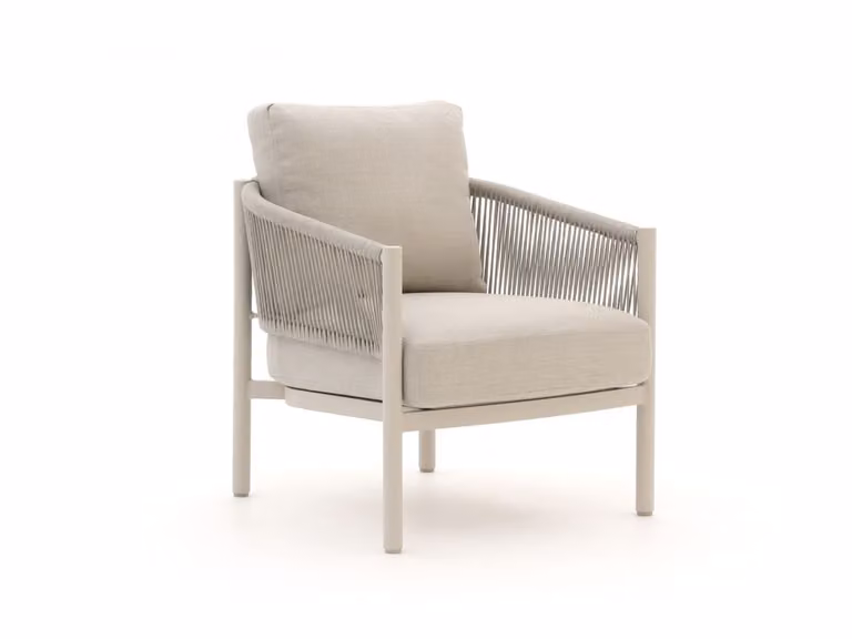 Bellagio Panaro Lounge tuinstoel van aluminium in beige met textiel