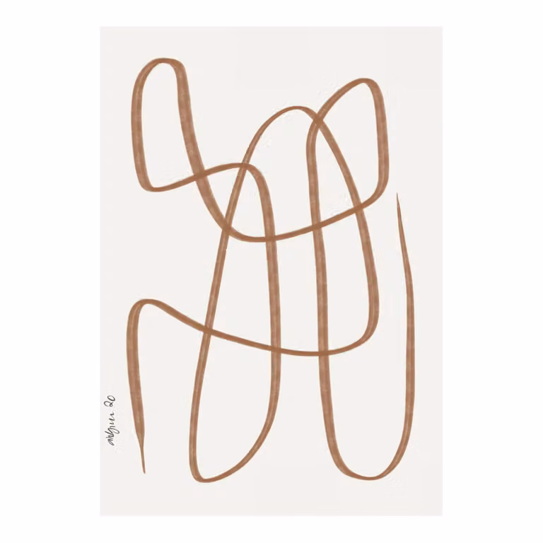 Paper Collective Different Ways poster bruin 50 x 70 cm